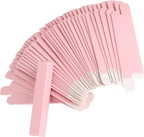 COSIDEA 50 Stück rosa Kraftpapier-Boxen 55,9 x 55,9 x 137 cm für Lipgloss, Masca