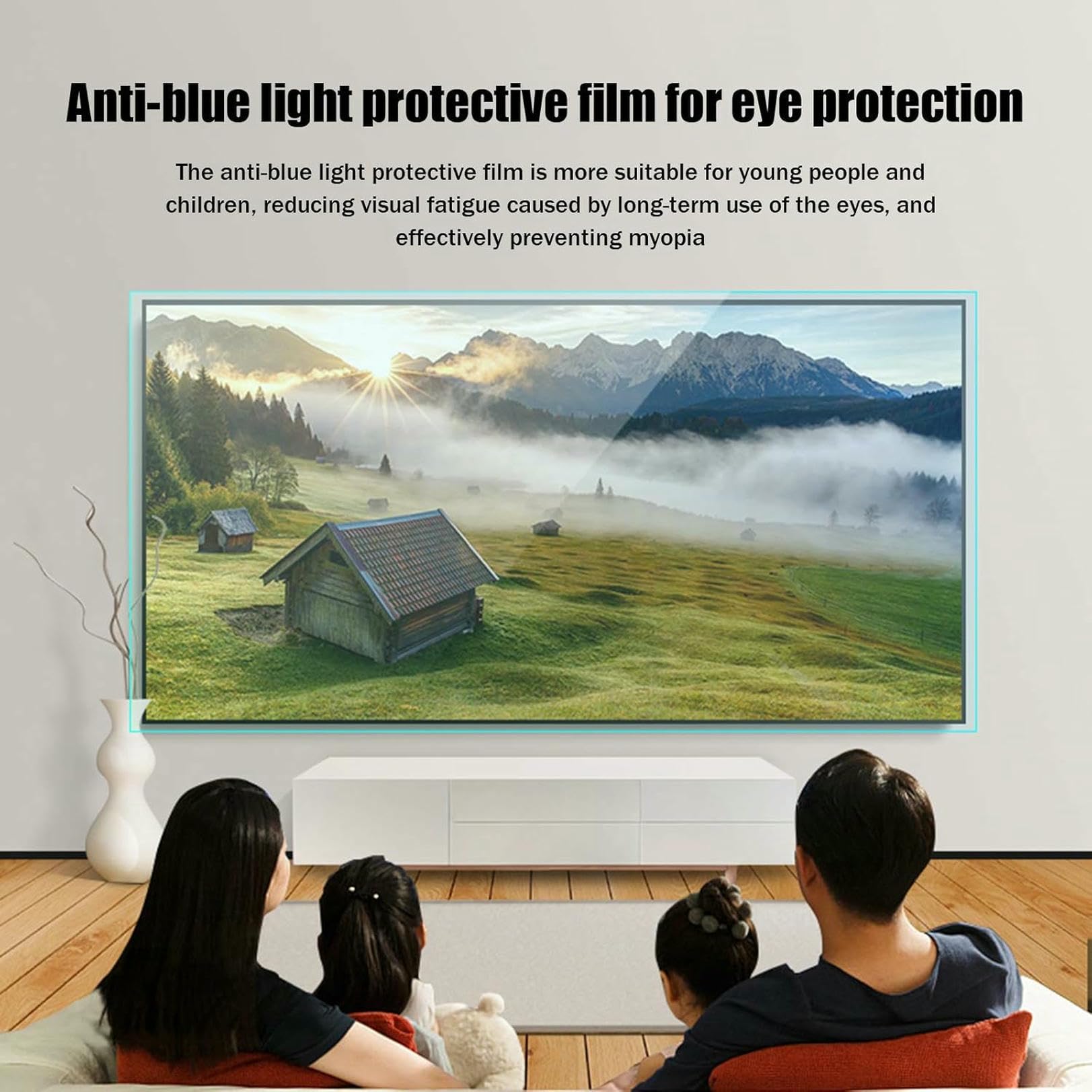 Pellicola Protettiva per Schermo TV LCD con Protezione dalle Radiazioni - Pellicola Protettiva Opaca antiriflesso/Filtro di Protezione per Gli Occhi Anti-UV 40 Pollici [883 * 495 mm]