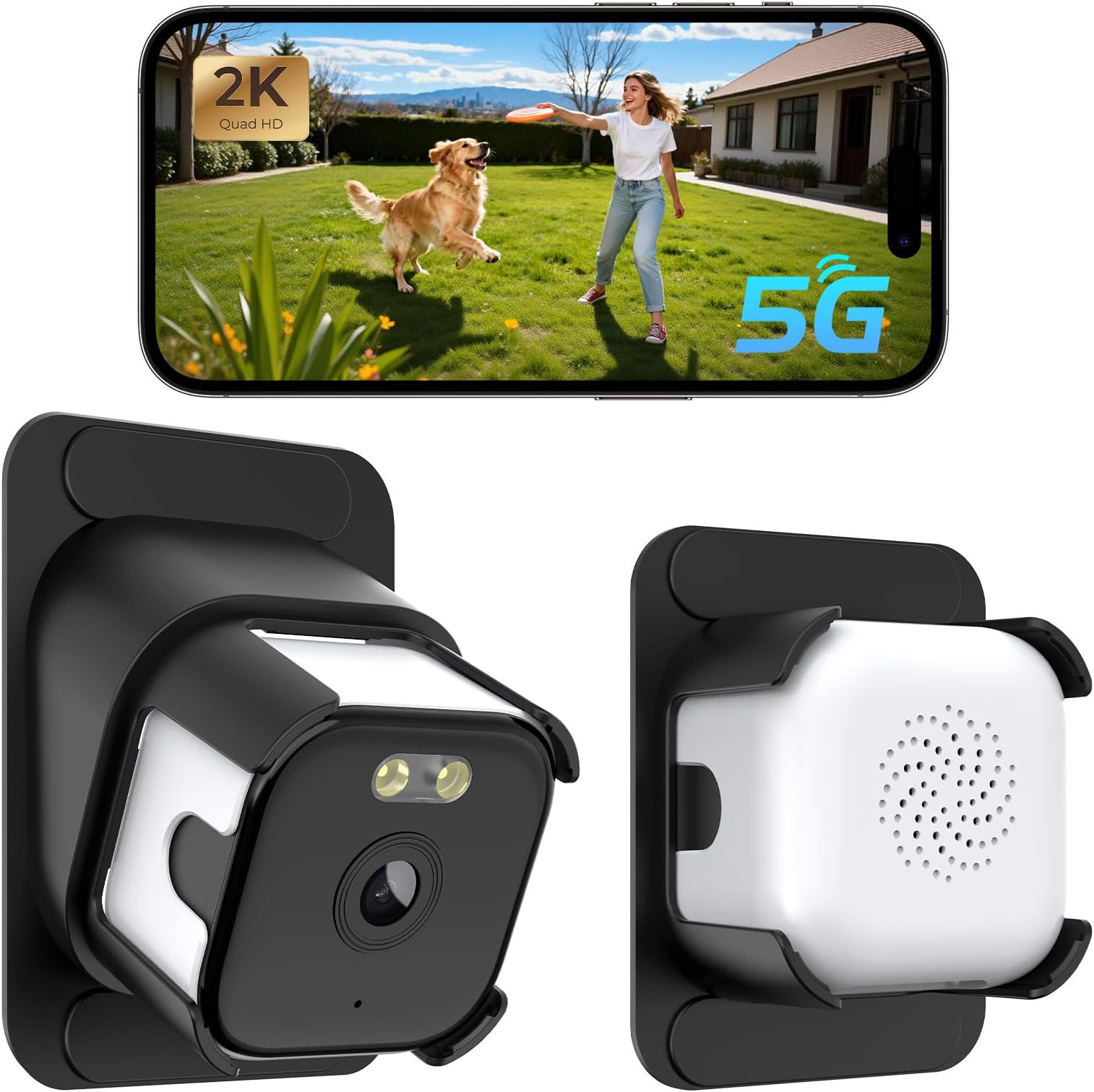 Window Camera 3MP 2K - Security Camera, Safeview Camera for Looking Out, 2.4GHz and 5GHz WiFi Window Security Camera, ChroMax AI Colour Night Vision, 24/7 Recording, Motion Detection (1