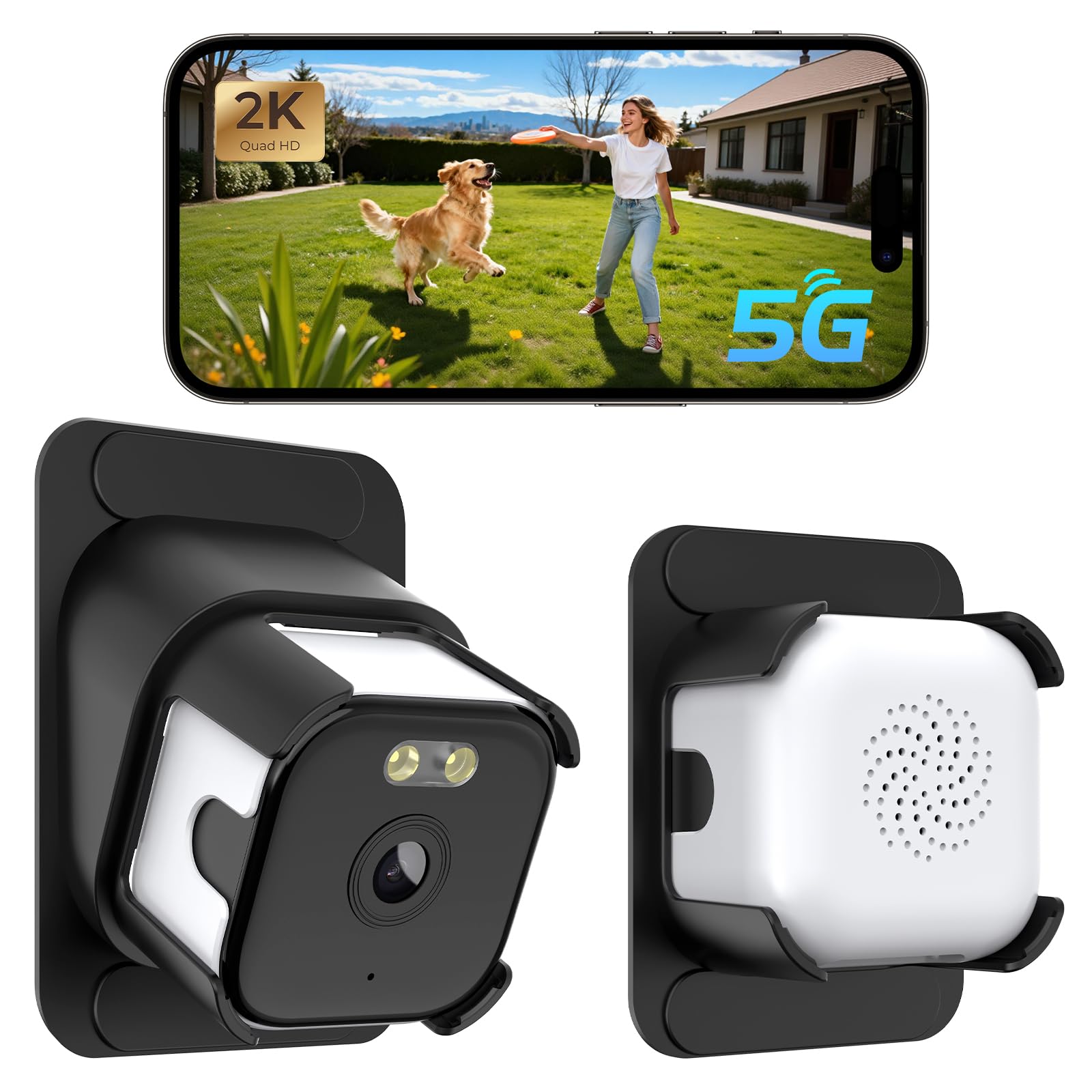 Aqash Window Security Camera 2 Pack 3MP 2K - 5GHz WiFi Wired Safeview Window Camera with Night Vision for Looking Outside Indoor, 24/7 Recording Motion Detection ChroMax AI Color Support — view 9