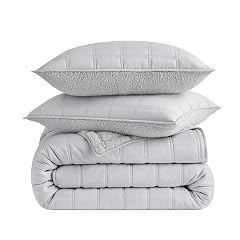 UGG Gizelle Twin Twin XL Quilt Set with 1 Pillow Sham Lightweight Down Bedding with Fluffy Reverse All