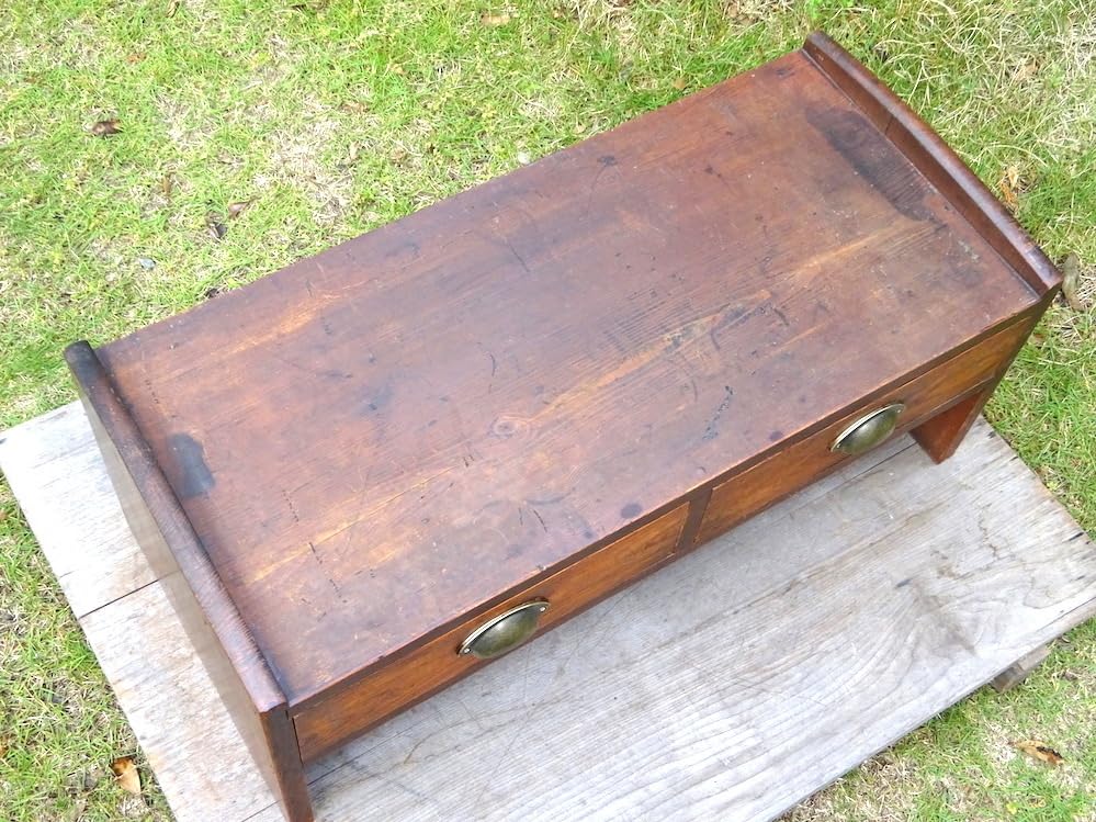 Amazon.co.jp: 木製文机引き出し台机飾り台テーブルアンティークレトロ