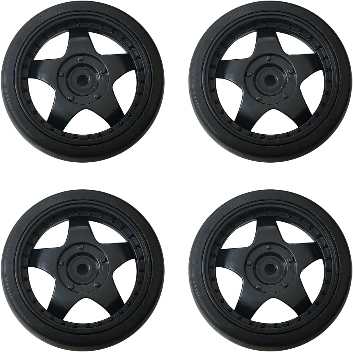 4PCS 1/18 Drift Car Tires, Replacement Tires for LDRC Drift Car LD1804 LD1899 LD1803 LD1802 LD1801 (LDRC-T-RG-2)