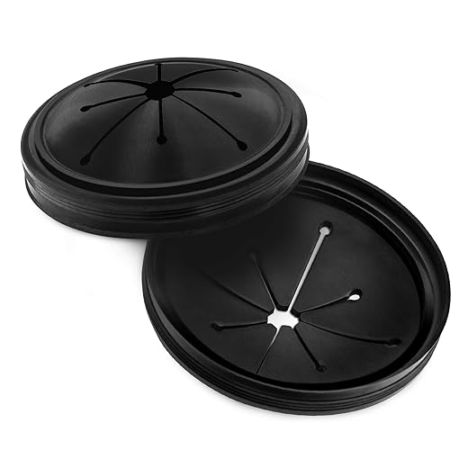 2 PCS Garbage Disposal Splash Guard Sink Baffle, Food Waste Disposer Parts Accessories, Multi-function Drain Plugs for Garbage Disposals, 3 3/8 Inch by CLEESINK