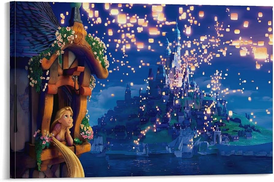 Amazon.co.jp: 映画ポスターディズニー 塔の上のラプンツェル Tangled