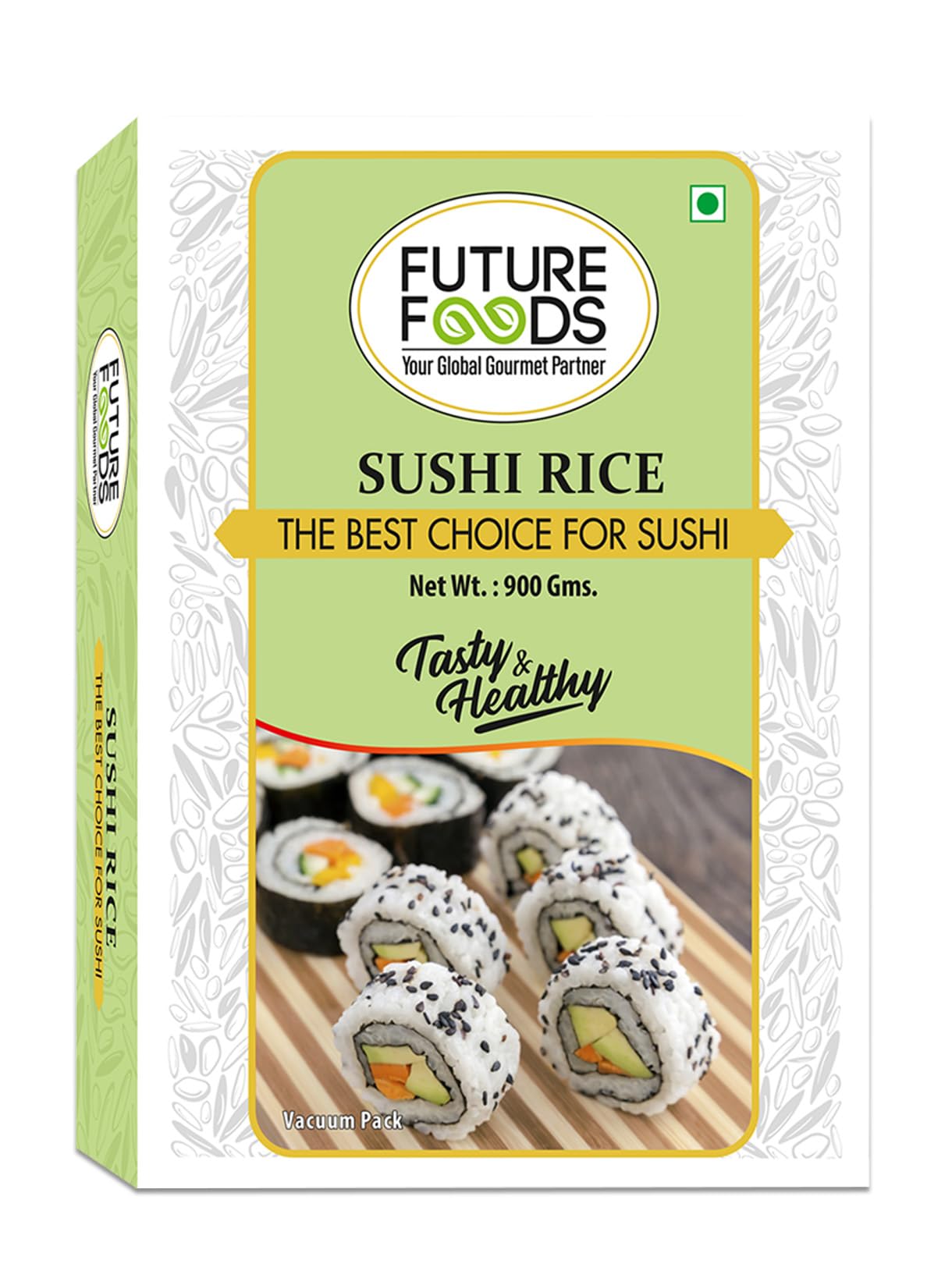 Future Foods Premium Japanese Sushi Rice 900g |Short Grain|Healthy & Rich In Iodine|Sugar Free & Gluten Free|Cholesterol & Fat Free|Supports Digestion|Helps Boost Immune System