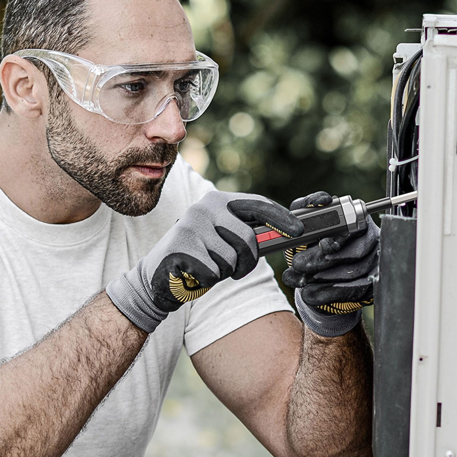 Cacciavite a batteria ricaricabile Impugnatura ergonomica Coppia elevata Impostazione Accessori multipli per assemblaggio di mobili Cacciavite elettrico Cordless