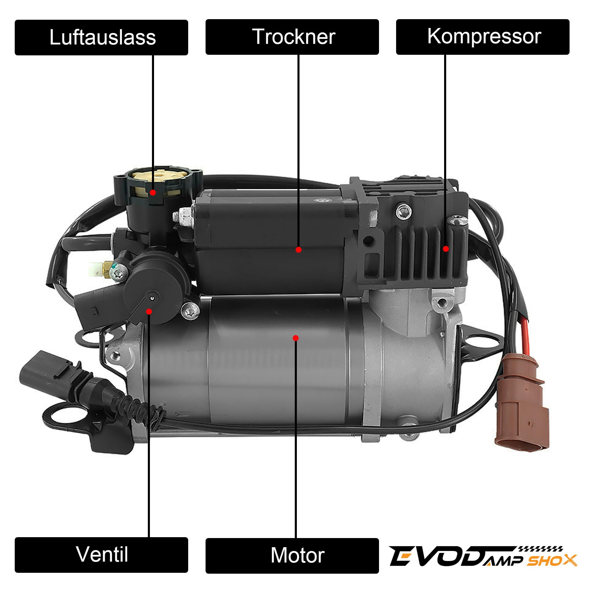 Luftfederung Kompressor 4F0616005B für Audi A6 S6 Avant C6 4B 4F Allroad Quattro 2004-2011