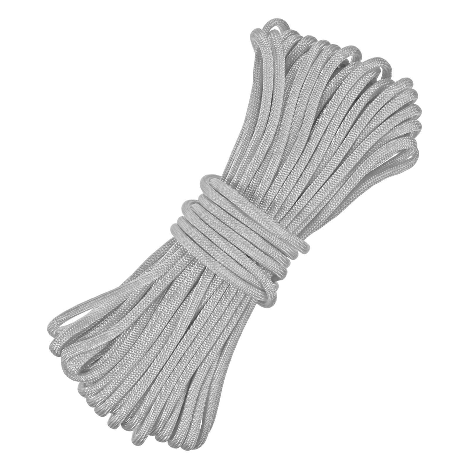 TIXIPEM 4 mm 49FT Guyline Camping Paracord [1PCS] - Guy Lines Ultralight Thin Cord Rope 7 Strands Paracord 550LB Use for Camping Tents & Tarps & Hiking - [Gray] — image 1