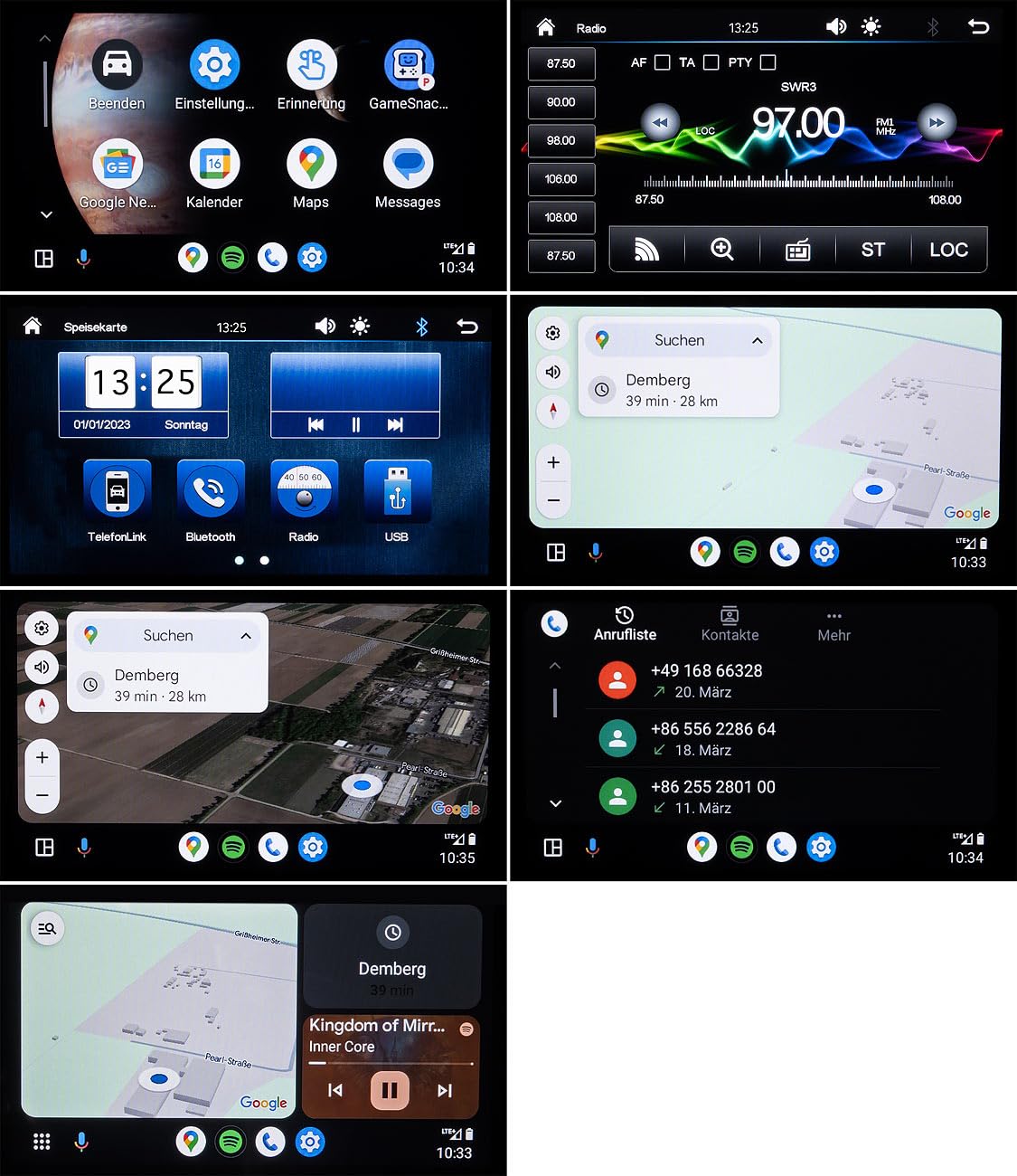 1 DIN Radio Carplay: 1-DIN-Autoradio mit Apple CarPlay, Android Auto, 17,8-cm-Display, MP5 (1 Radio Apple, Autoradio mit Navi, Kamera)