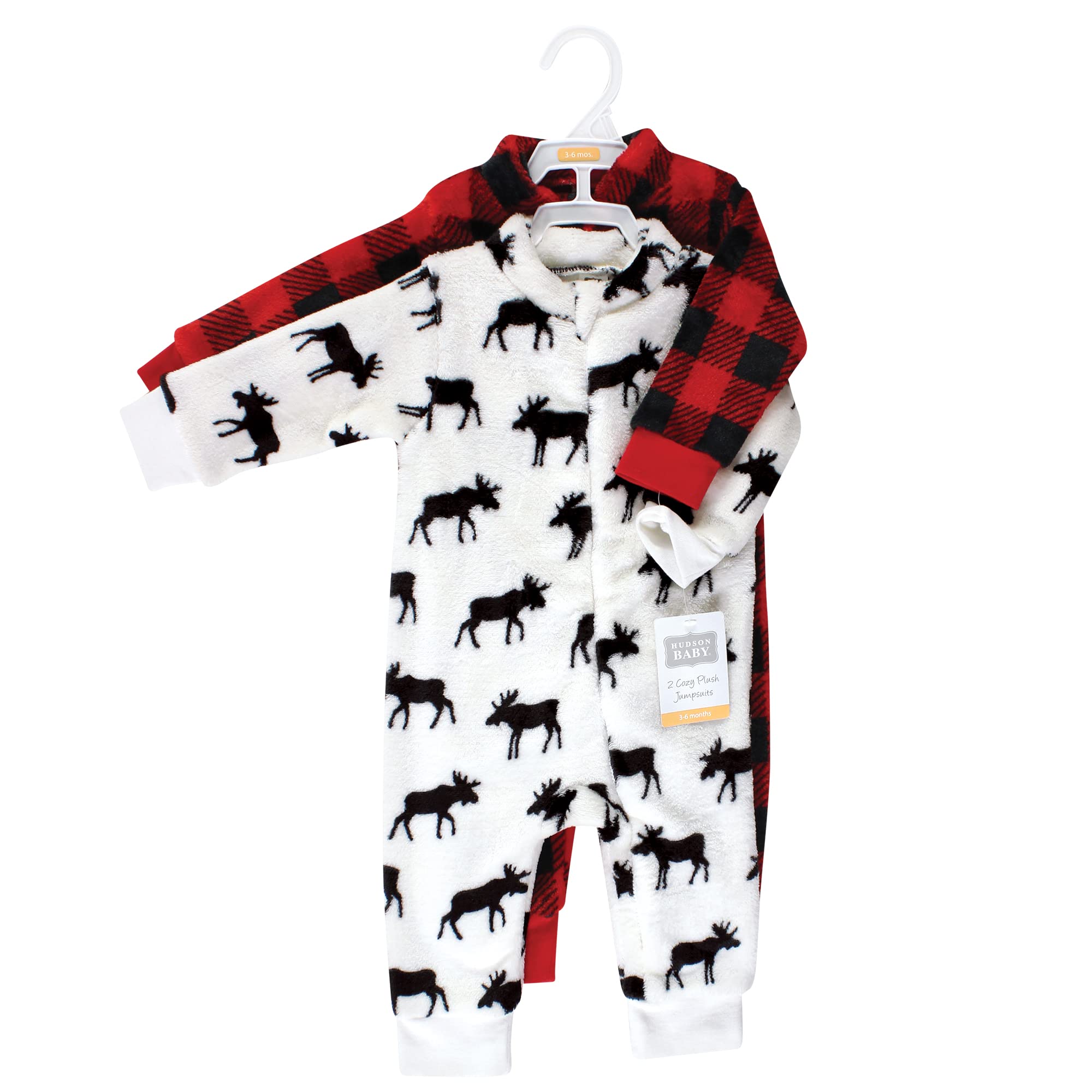 Hudson baby Plush Jumpsuits Overol Felpa, Oso de Invierno, 12-18 Meses Unisex bebé