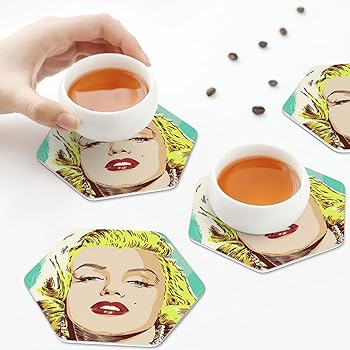 マリリン・モンロー コースター 6枚セット Amazon｜マリリンモンロー コースター 円形 八角形 六角形 四角