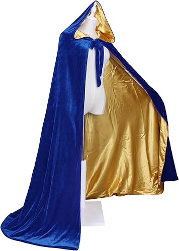 Miniatura 2 de Capa medieval de terciopelo renacentista forrada con satén