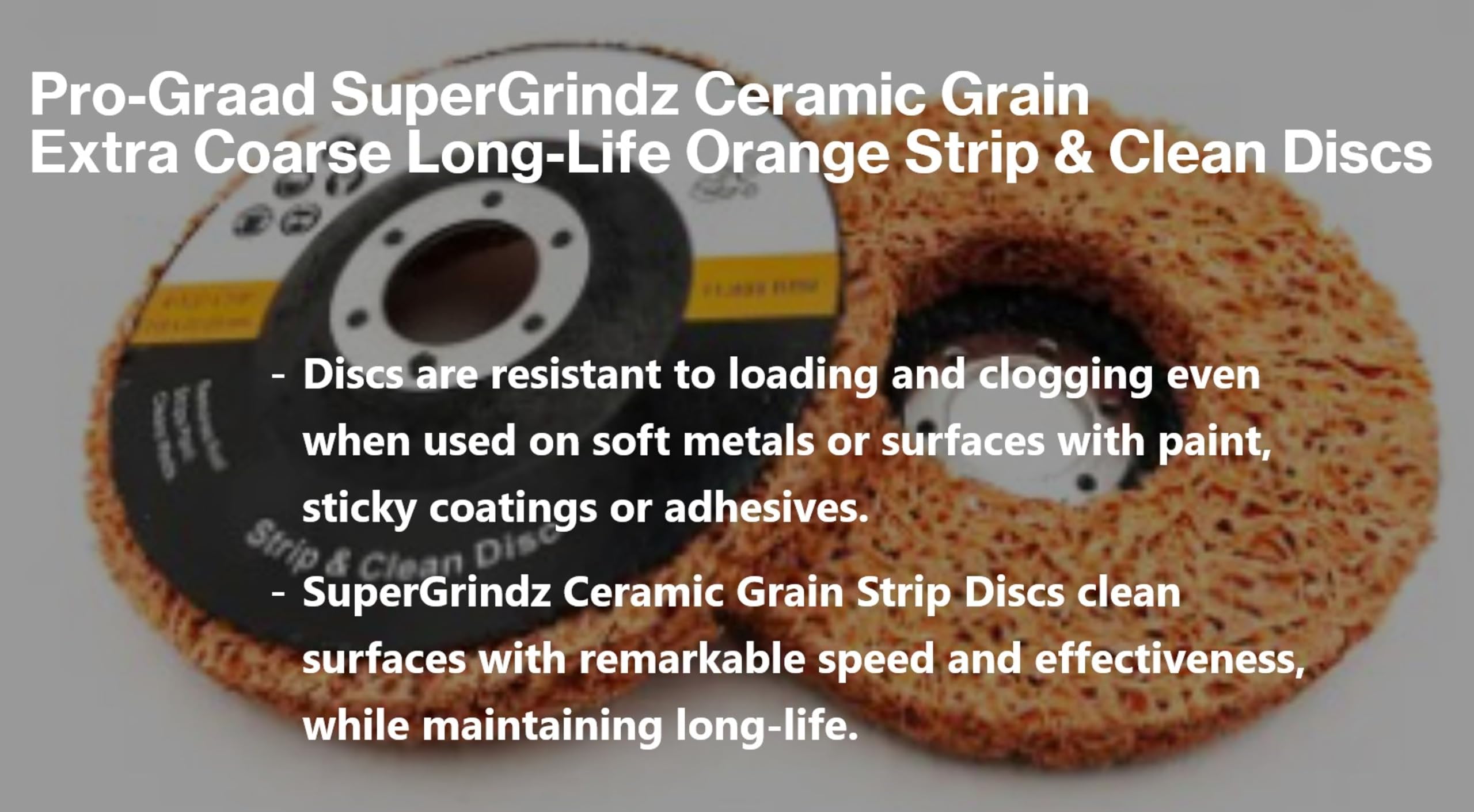 Pro-Graad SuperGrindz Ceramic Grain Extra Coarse Long-Life Strip Discs