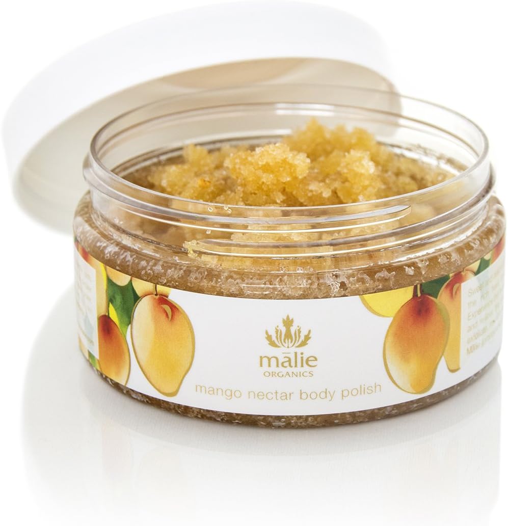 Malie OrganicsAll Natural Exfoliating Organic Body Polish to Exfoliate, Nourish, Moisturize and Hydrate Your Skin. 8 Fl Oz
