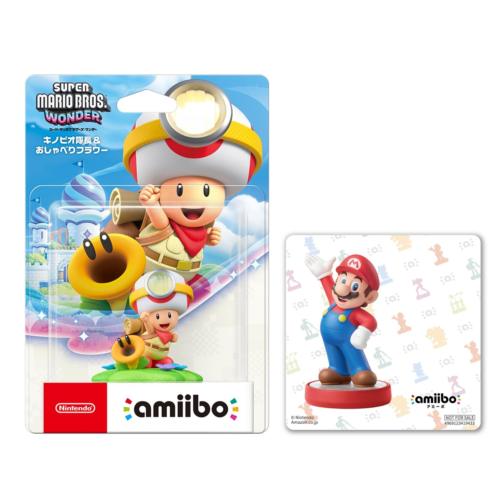 Amazon.co.jp: amiibo キノピオ隊長&おしゃべりフラワー(スーパー