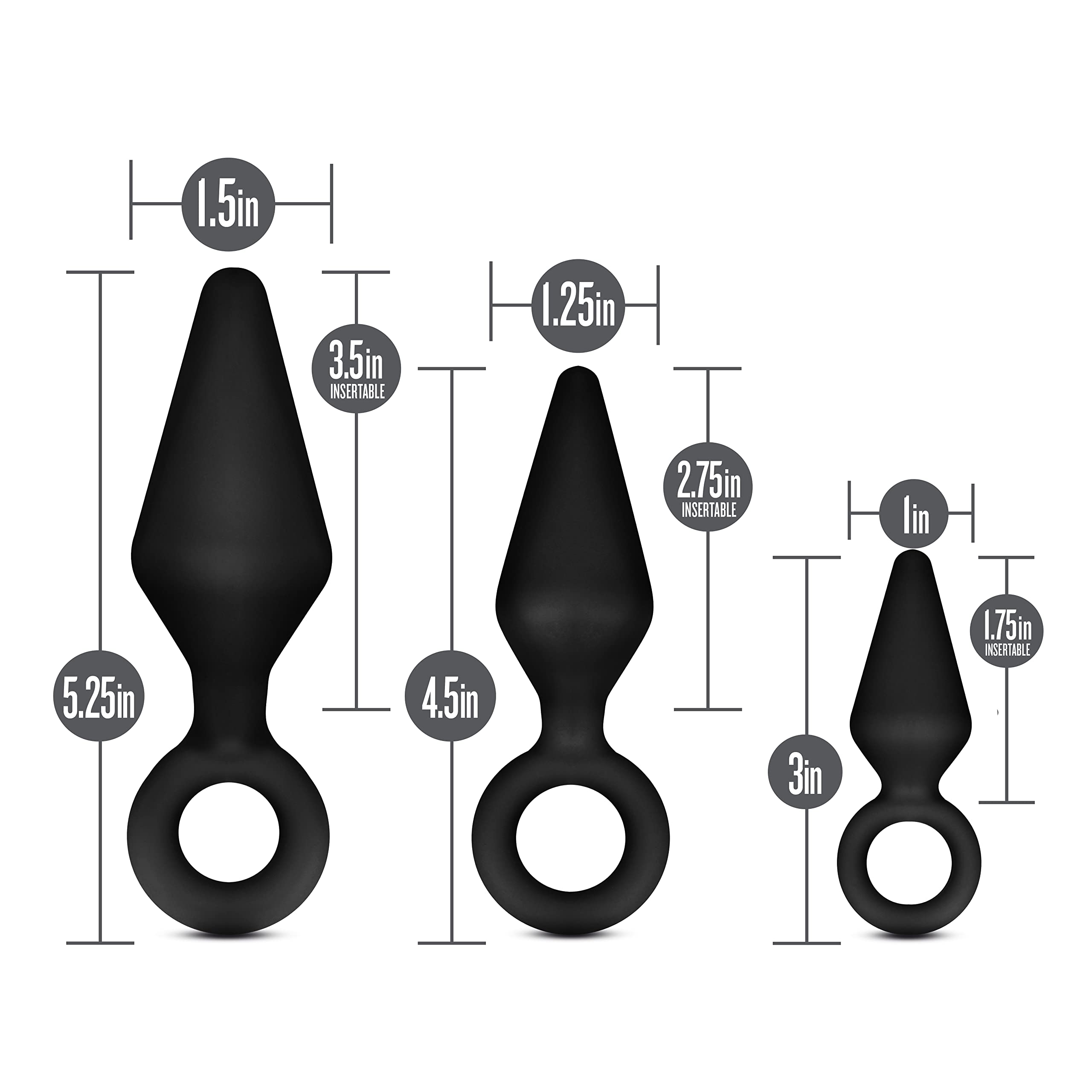 anal plug removal Silver Color Different Size Butt Plug with Removal Ring Sex Anal Plug - Butt  Plug, Anal Plug main image 1