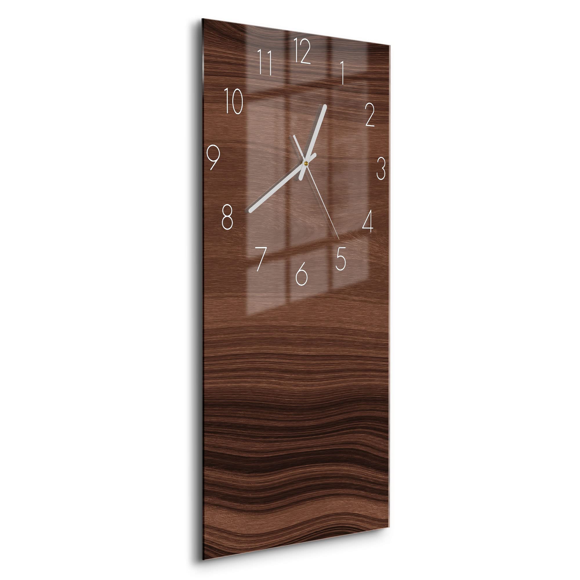 DEQORI Glazen klok, horizontaal 30 x 60 cm, motief gouden DEQORI Glazen klok, horizontaal 30 x 60 cm, motief gouden