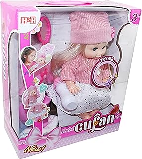 H & H Baby Doll with Hat and Various Accessories Playset for Girls