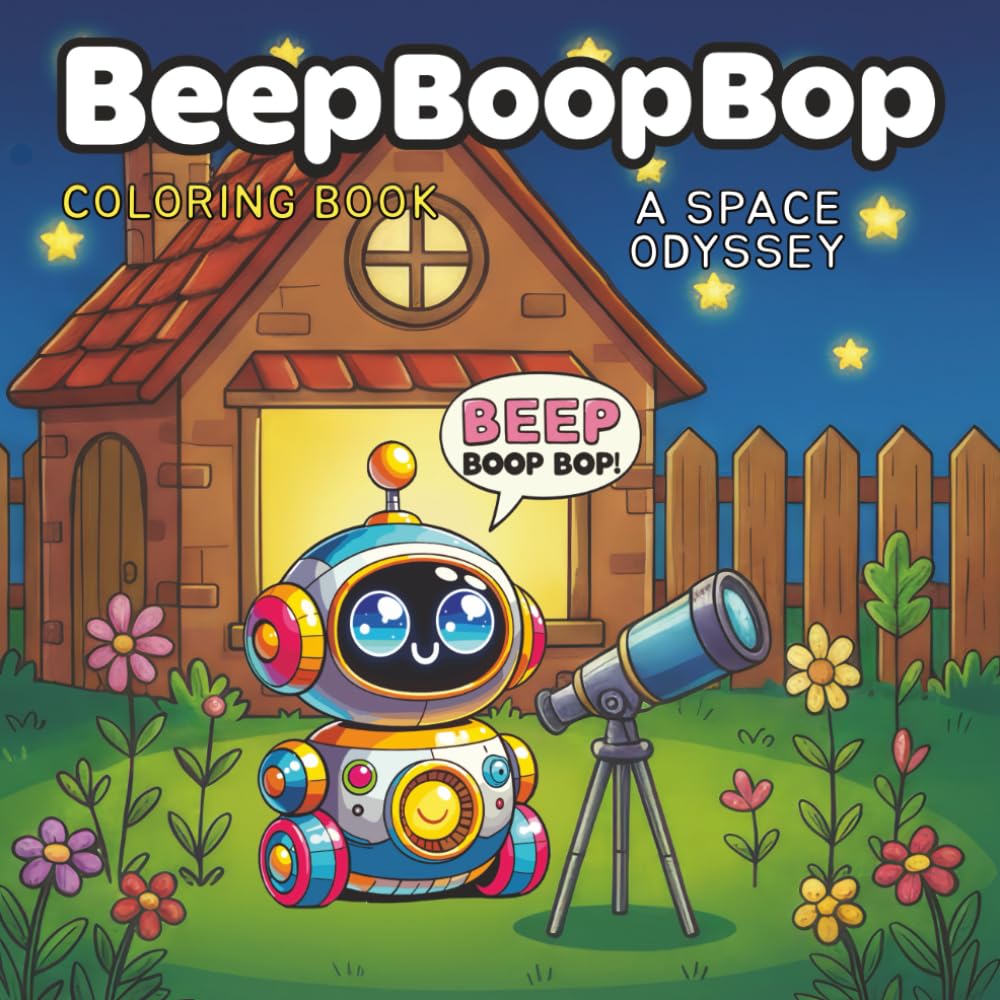 BeepBoopBop: A Space Odyssey Coloring Book: A Robot Adventure Coloring Story for Kids Ages 4–8