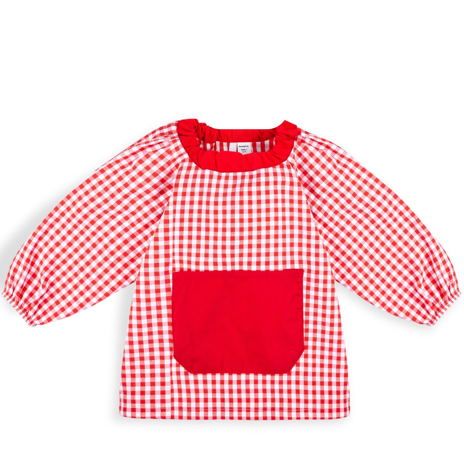 HOMYBABY® Bata Escolar Infantil Niño Niña Guardería Colegio Fácil de Poner Bolsillo Puños Cerrados