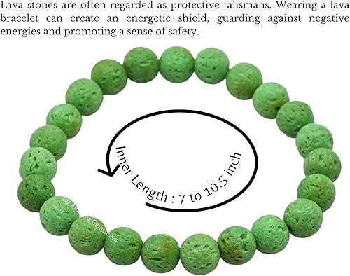 Vista 18 de Amazing Gemstone Crystal Bracelet for Women Men's Gifts - Protection Healing Crystal Bracelet - 8mm Gemstone Beaded Stretchable Bracelet Pulseras