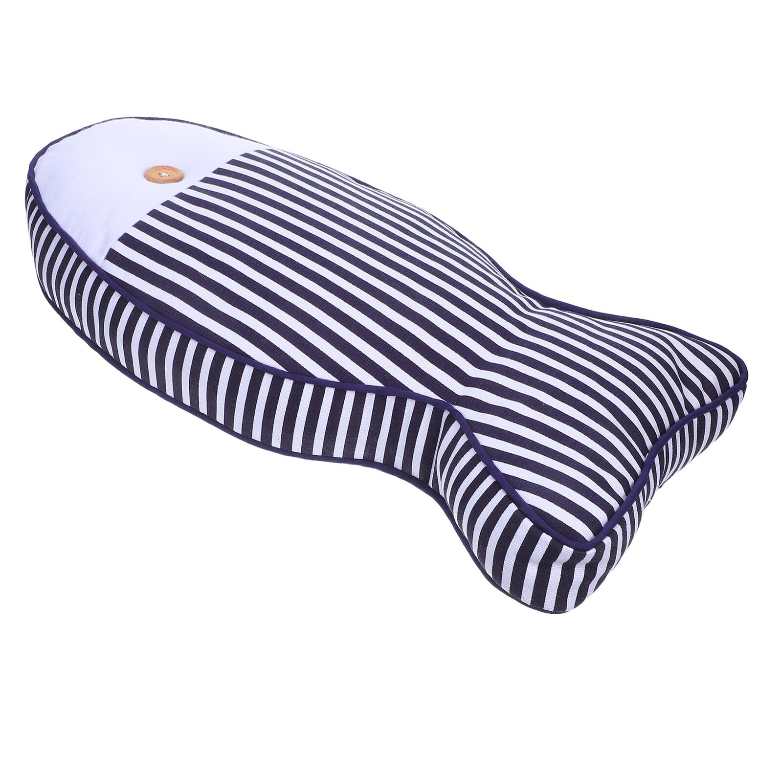 Coussin bleu en lin et coton au style méditerranéen pour votre canapé