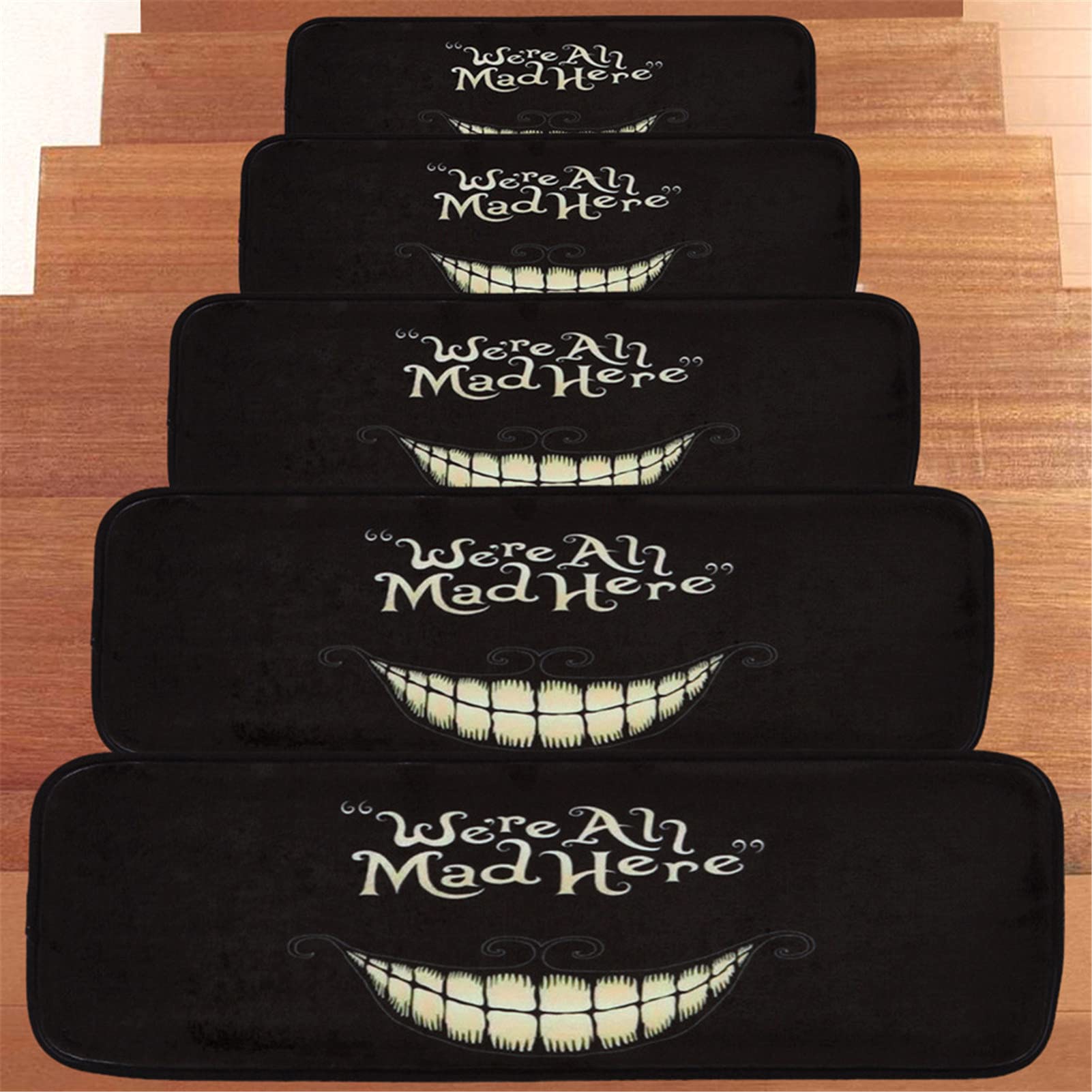 Peldaños de Escalera Alfombra Poliéster Suave Alfombras para escaleras de Interior Corredores, Alfombrillas para escaleras Antideslizantes Autoadhesivas, Cubierta de protección de Escalera n