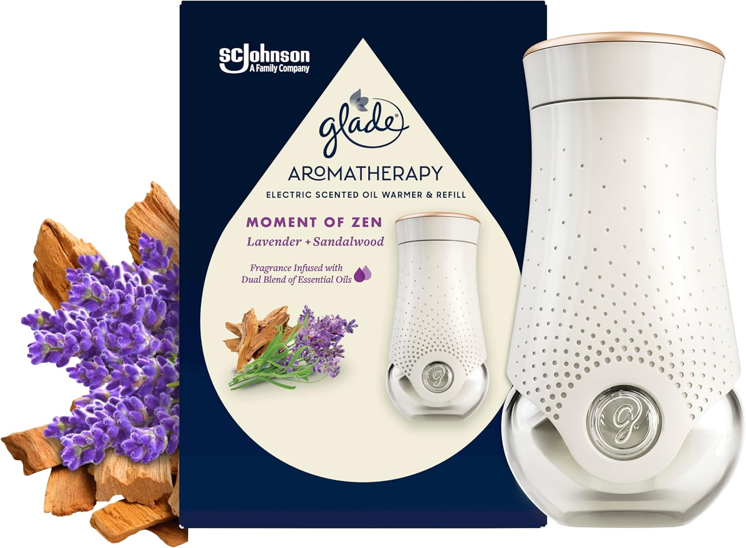 Glade Aromatherapy Electric Scented Oil Warmer with Refill, Infused