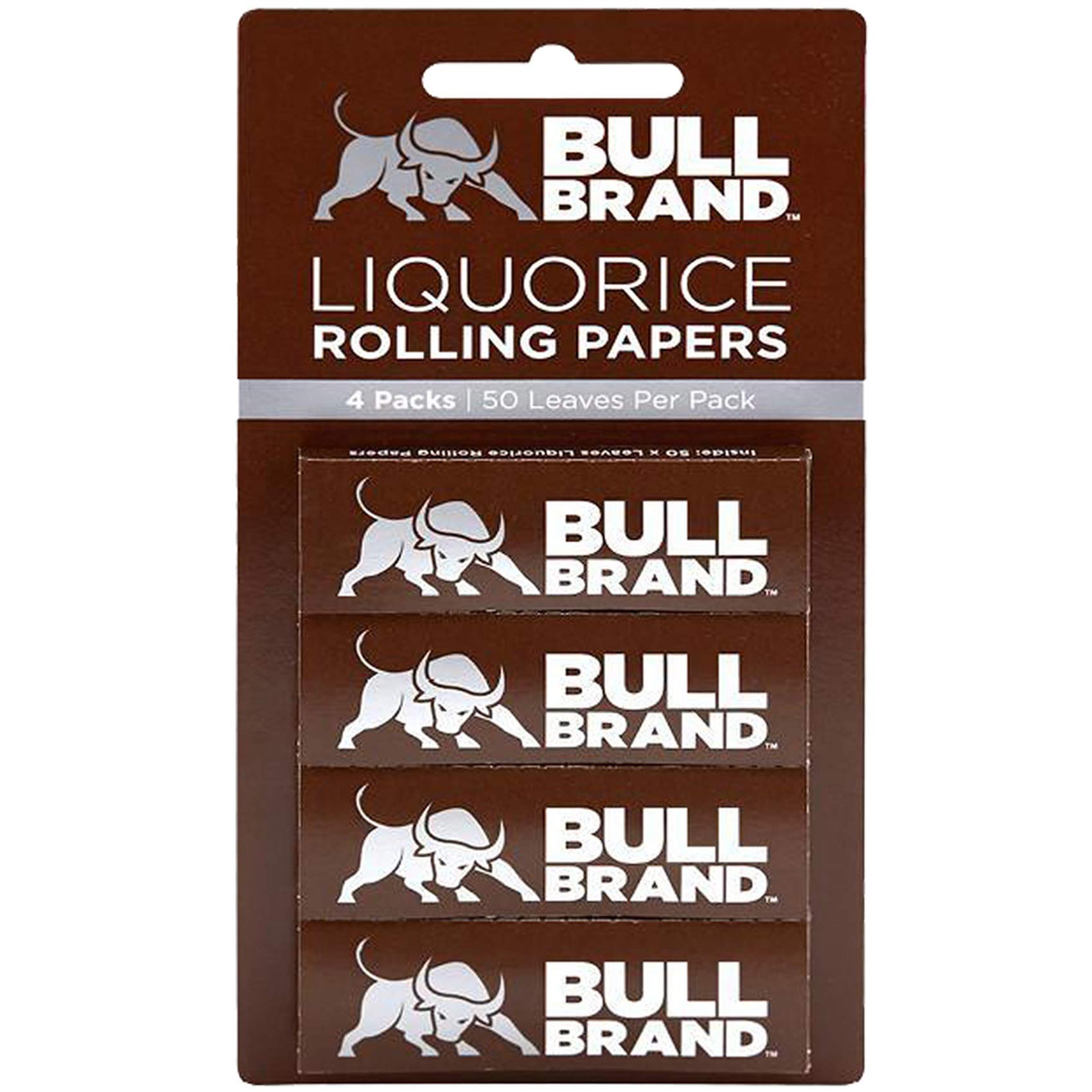 bullbrand200-1000 x BULL BRAND Tobacco Smoking BROWN LIQUORICE Cigarette Rolling PAPER B Filters UK FREE P&P (200 x Leaves BROWN LIQUORICE PAPER)