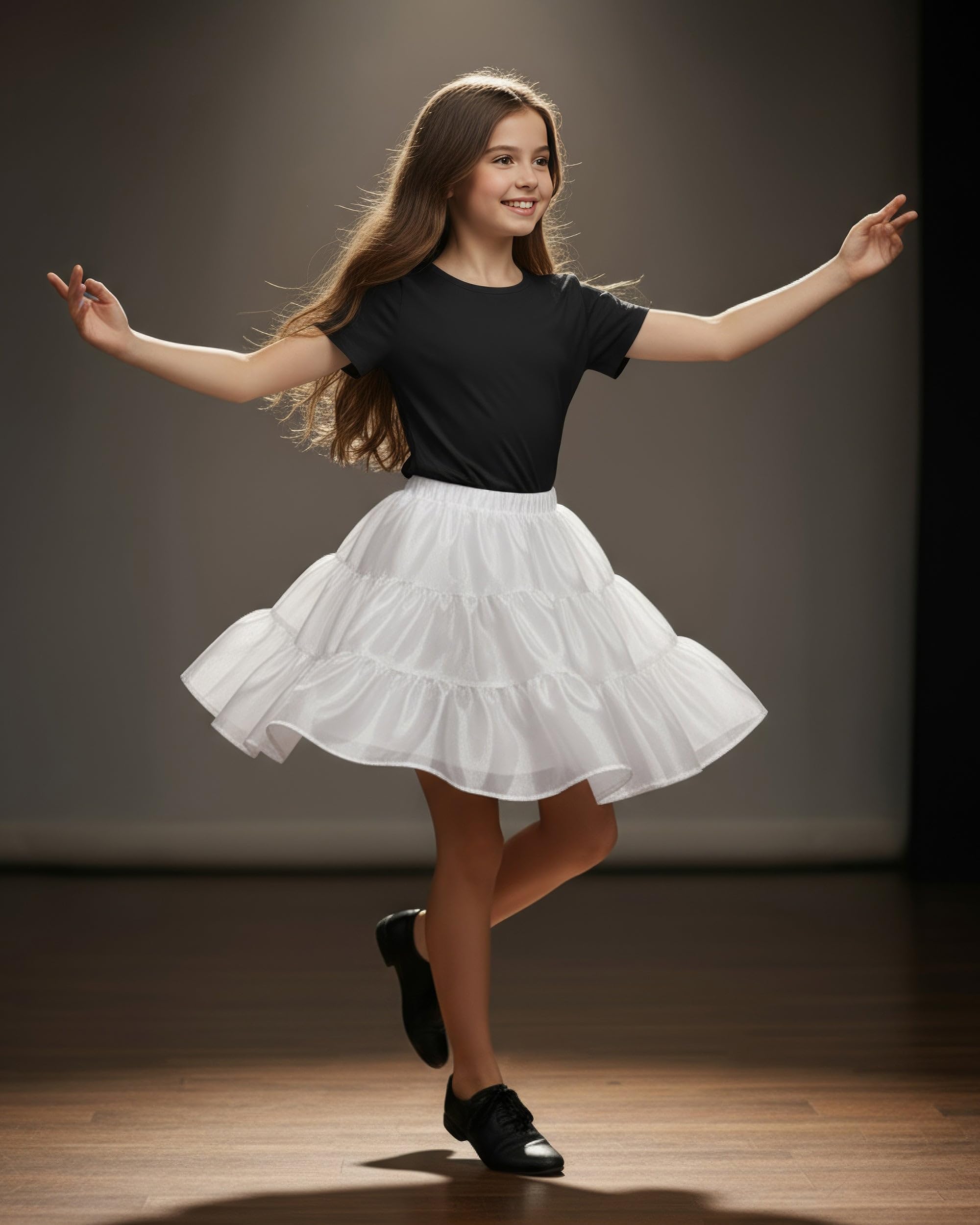 BlackButterfly Bambini Raso Organza Sottogonna Gonna