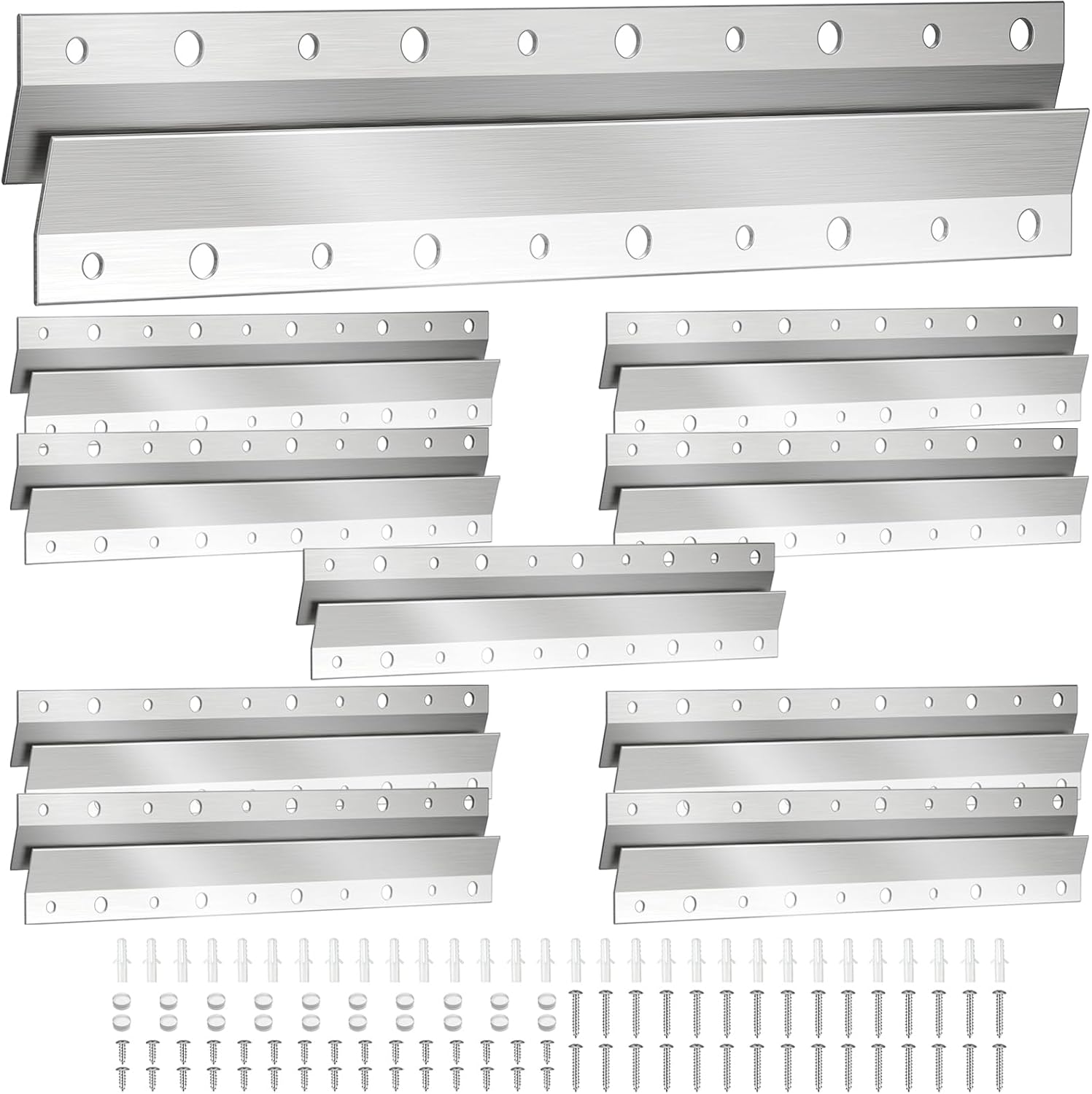 10 Pairs - 10" French Cleat Hanger, Z Clips Picture Hanging Kit, Cleat Picture Hanger Hardware Wall Mounting Supports 60 lbs, Z Bar Clip Brackets Hanger for Mirrors, Art and Frame