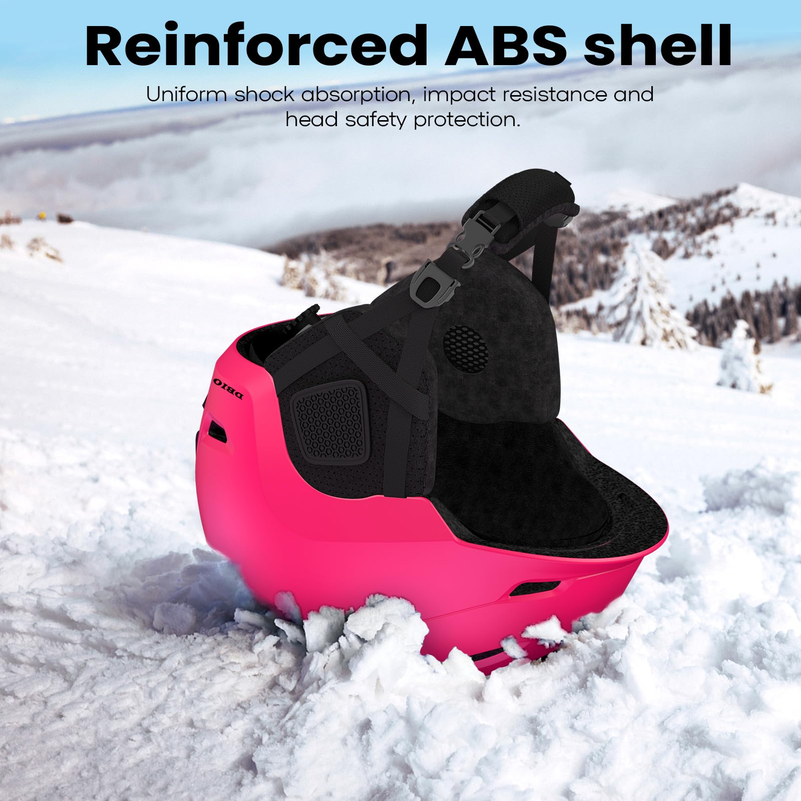 dbio snowboard helmet Daytona Steeze Helmet, Black / L The adjustable straps and plush earmuffs add warmth and comfort DBIO Snowboard Helmet, Ski Helmet