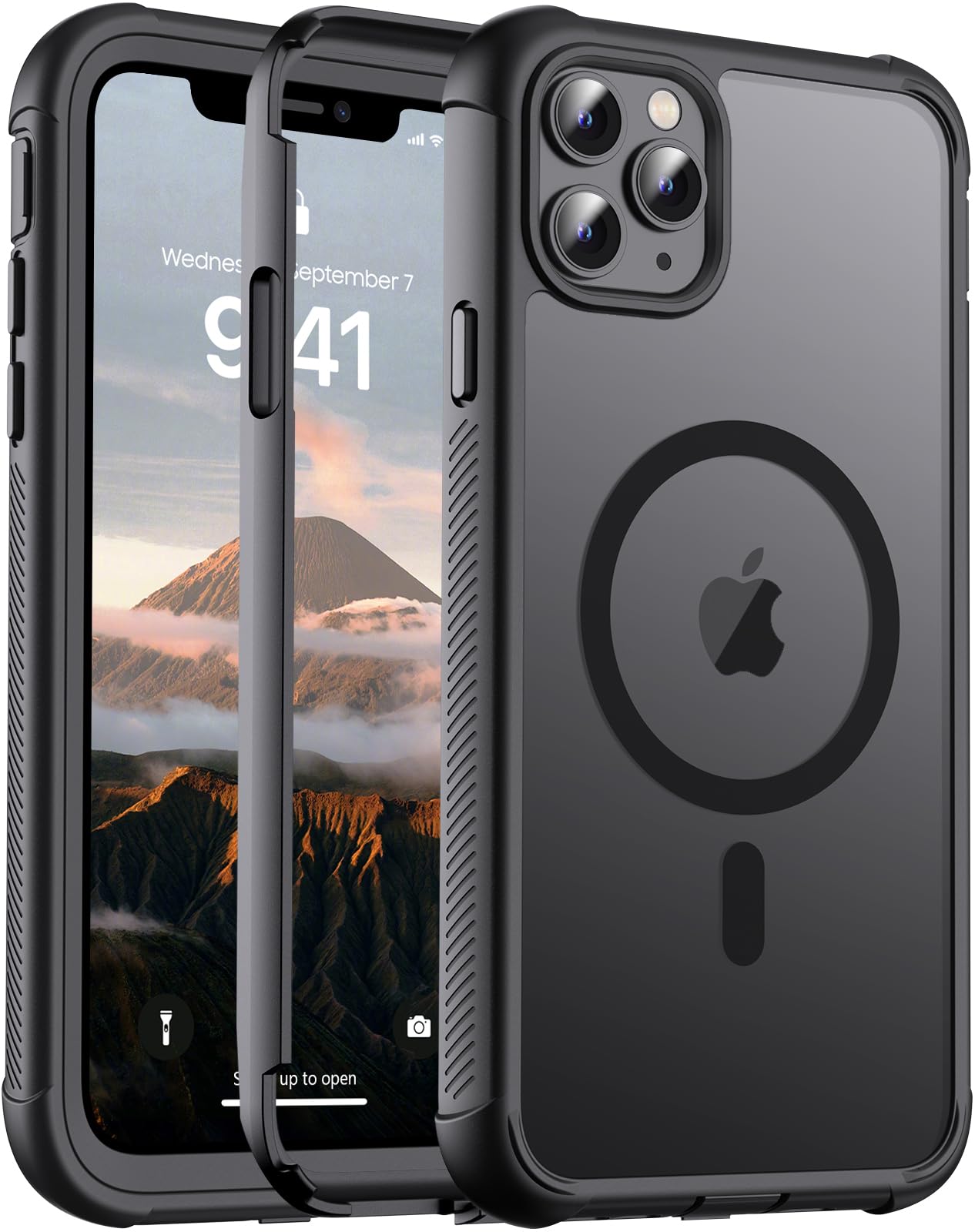 jaroco Magnetic for iPhone 11 Pro Max Case Heavy Duty Protection Black