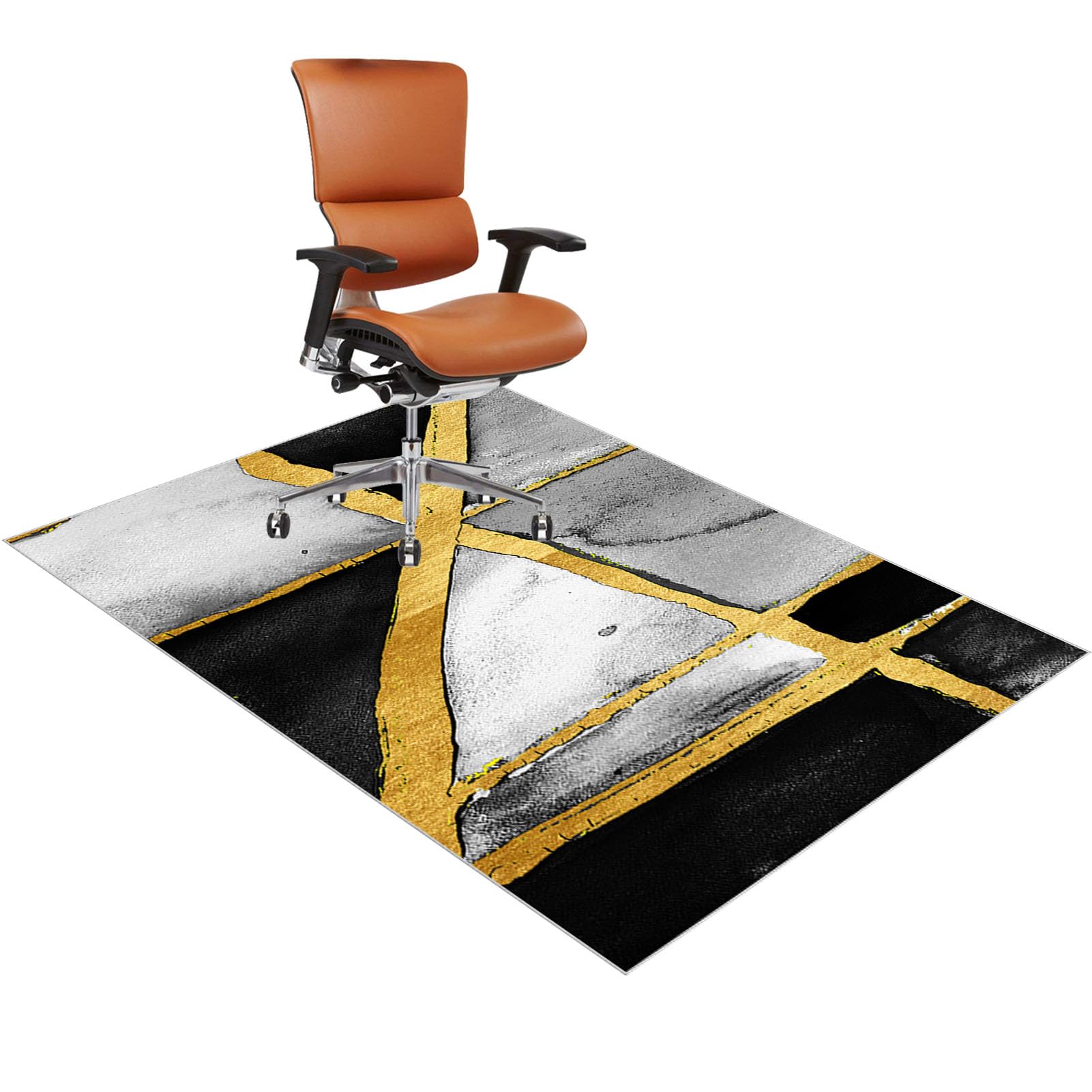 Office Chair Mat for Hardwood Floor, Gaming Chair Mat for Rolling Chair, Non Slip Carpet Protector Chair Mat, Floor Protector Mat for Office Home Chair Floor Mat, Under Desk Low-Pile Rug 160 x 200 cm