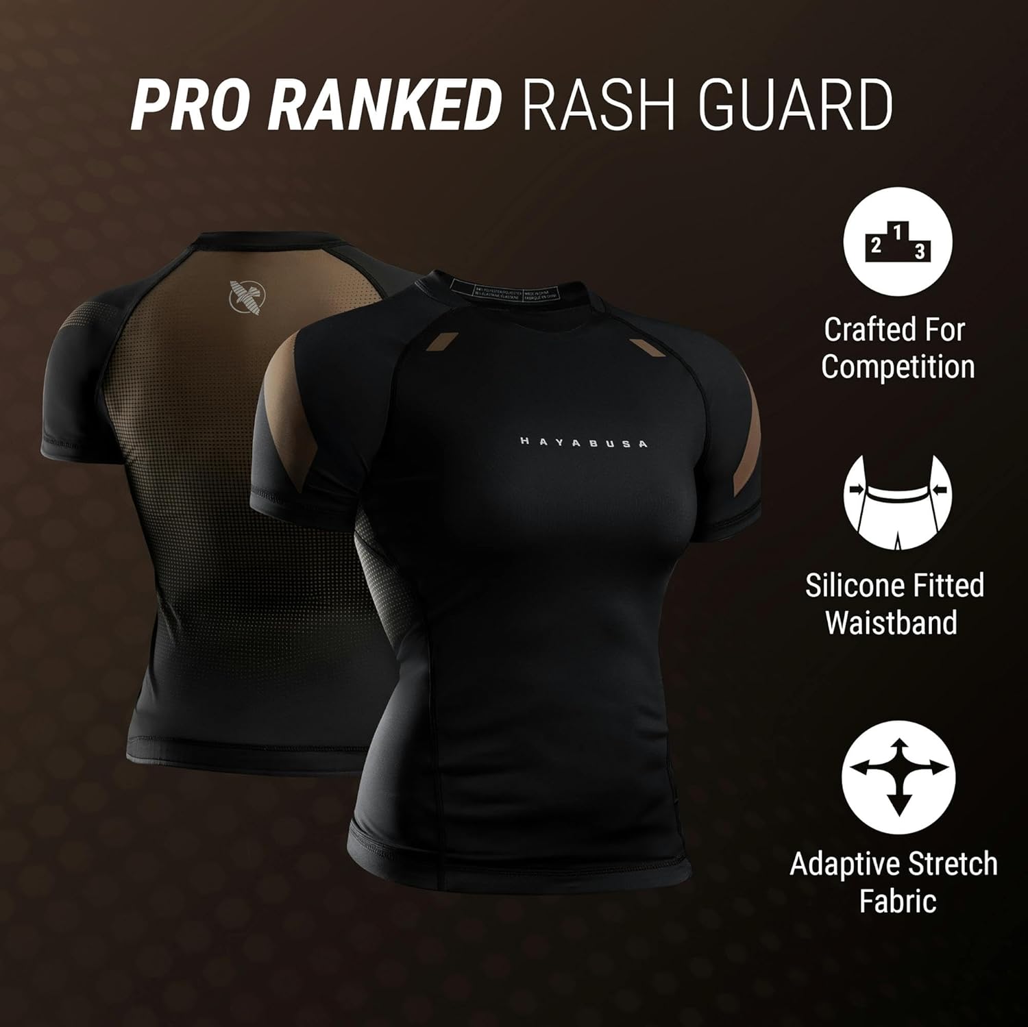 Hayabusa Women's Pro Ranked Short Sleeve BJJ Rash Guard