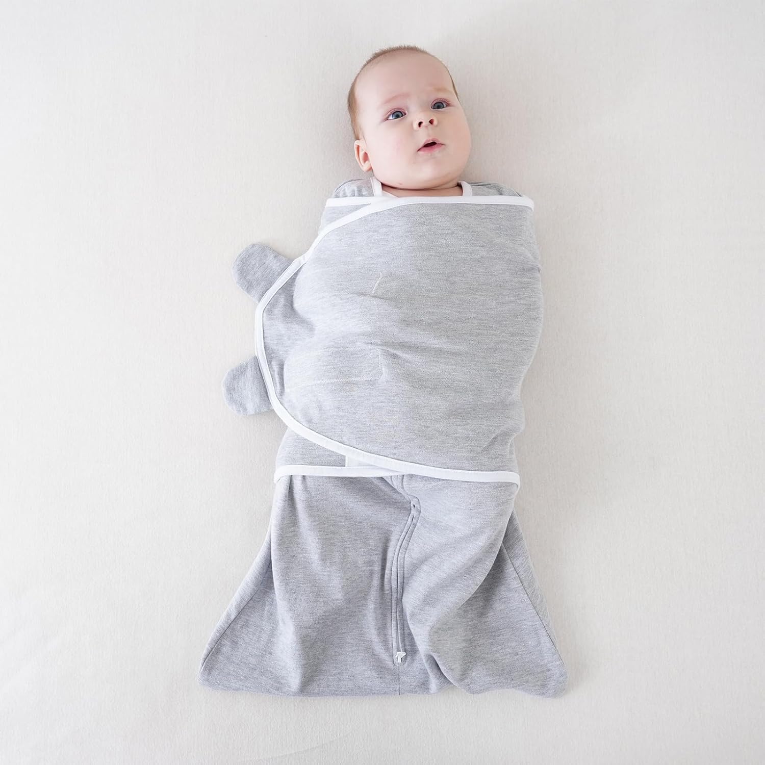 Transition Swaddle 0-3 Months Sleep Sack Swaddles for Newborns, 2-Pack Arms up Swaddle 0-3 Months with Zipper 100% Cotton 0.8 Tog Transitional Sleep Swaddle Sack for Boy Girl (Small 5-14lbs)