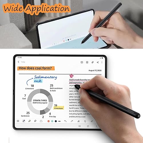 Miniatura 4 de 2 bolígrafos Galaxy Z Fold 4 S sin Bluetooth, S Pen Fold Edition para Samsung Z Fold 4, 4096 niveles de presión, repuesto de lápiz capacitivo para