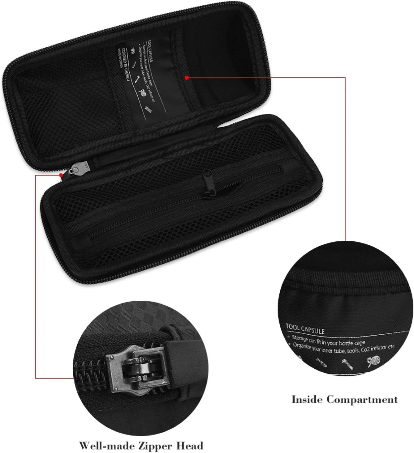 Alomejor Repair Tool Kit Bag Cycling Bag Road Apply Bottle Cage Capsule Store Apply to Maintenance Pack
