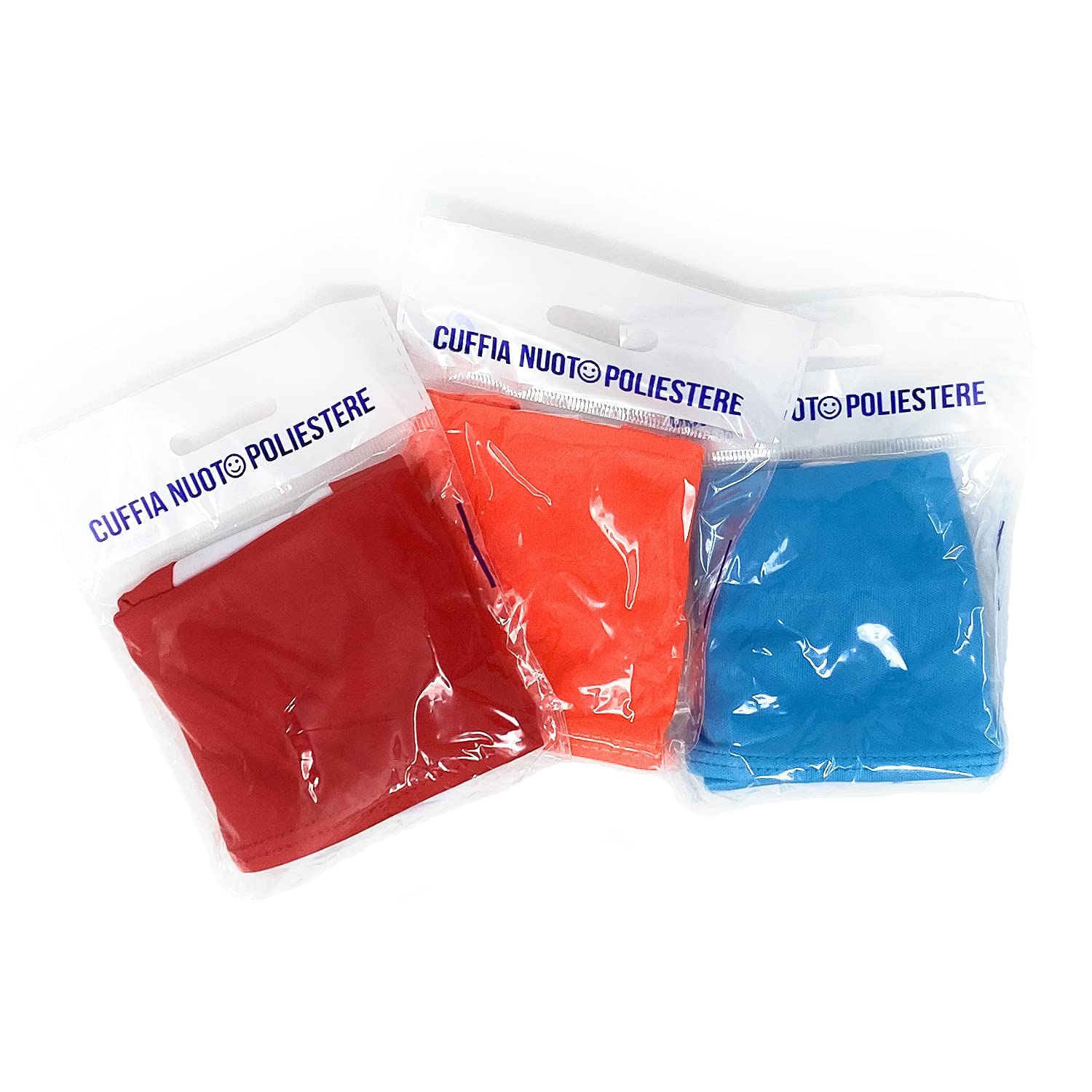 Unisex Stripe Effect Swimming Cap - 50-500 PCS Quantity Packs