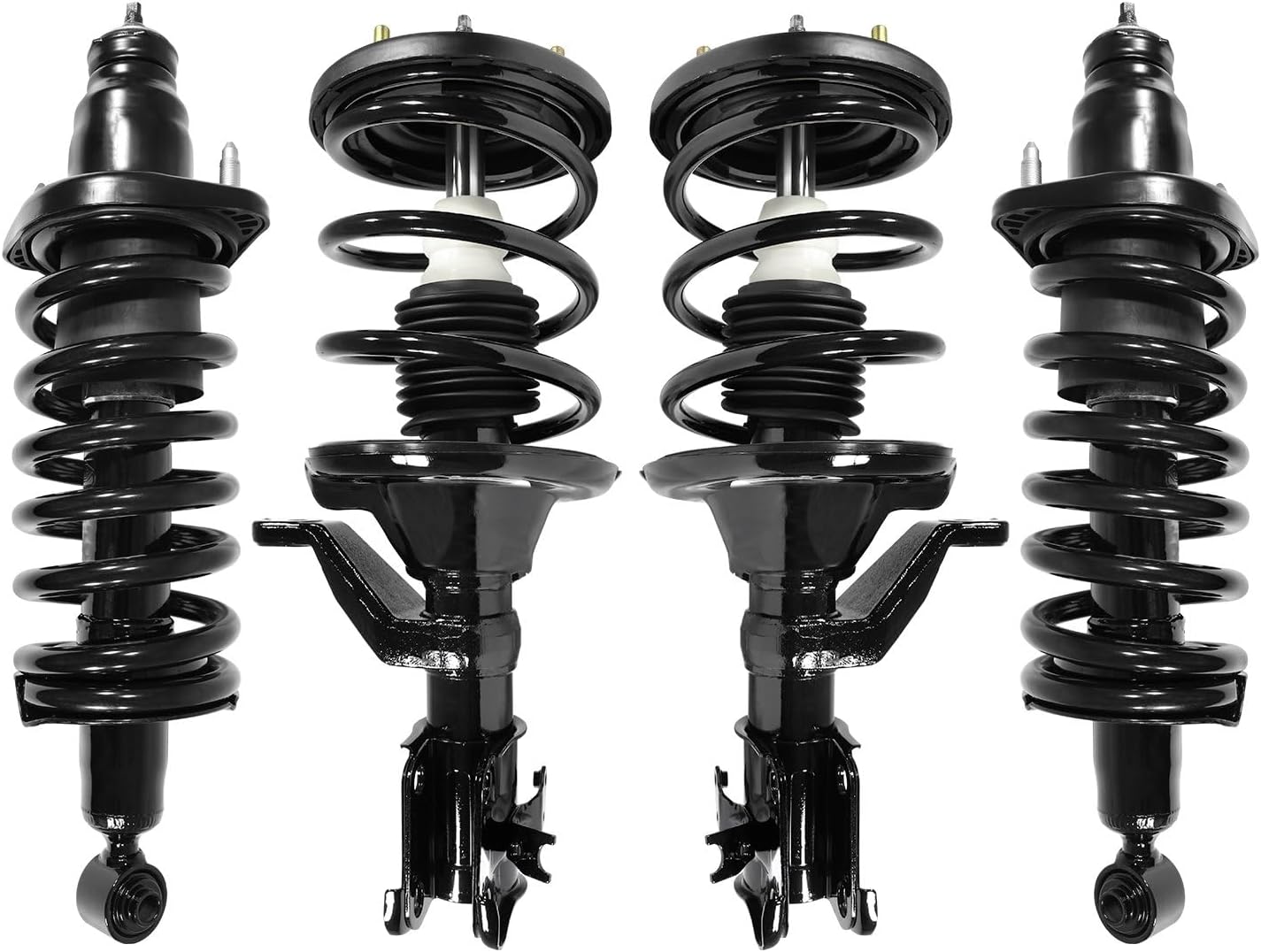 Front & Rear Quick Complete Struts Assembly with Coil Springs Replacement for 2003-2005 Honda Civic 1.7L (Set of 4)