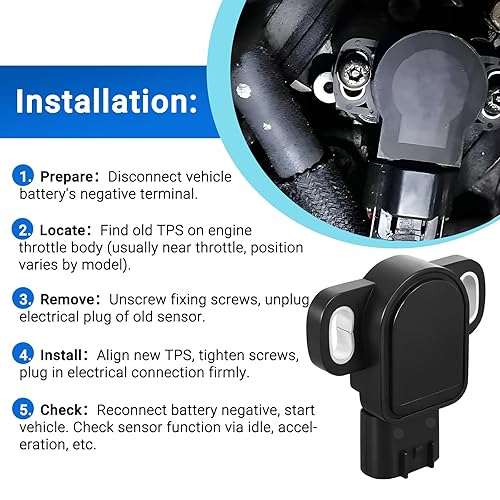 Miniatura 5 de Sensor de posición del acelerador TPS para Yamaha Grizzly 550 700 Kodiak 700 Rhino 700 Road Star Viking 700 YFZ450X YFZ450R Reemplazar
