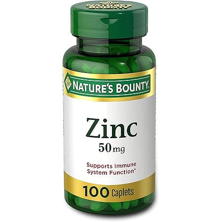 Nature's Bounty Zinc (Zinc Gluconate) 50 mg, 100 Caplets