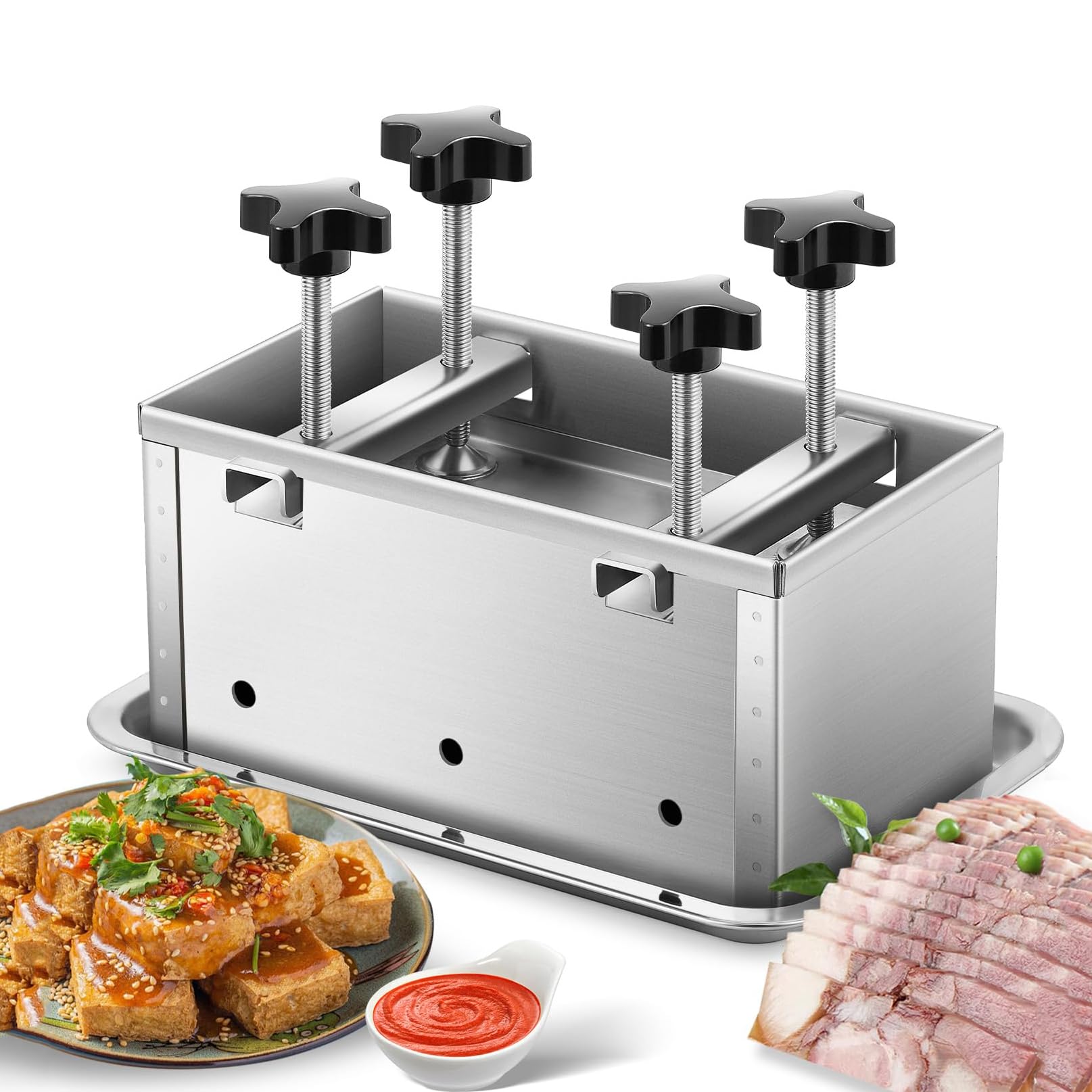 Stampo per hamburger, in acciaio inox, per panini fatti in casa, pancetta e prosciutto, utensile da cucina