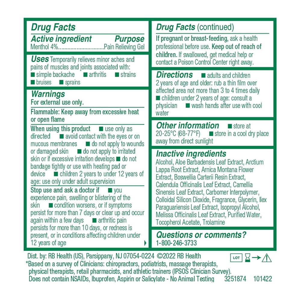 Biofreeze Overnight Pain Relief Roll-On, Arthritis Pain Reliver, Knee & Lower Back Pain Relief, Sore Muscle Relief, Lavender Scent, FSA Eligible, 2.5 FL OZ Menthol Roll-On - Pack of 2 — Amazon image 3