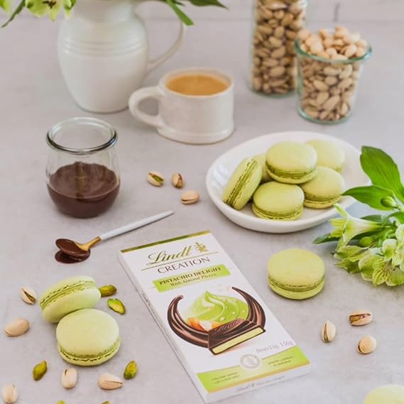 Assorted Creation Chocolate Bars Bundle - Pack 3 x 150g Pistachio Delight, Delicate Creme Brulee & Milk Chocolate Refreshing Lemon. Chocolate Gift for Chocolate Hamper, Easter Gifts with Topline Card