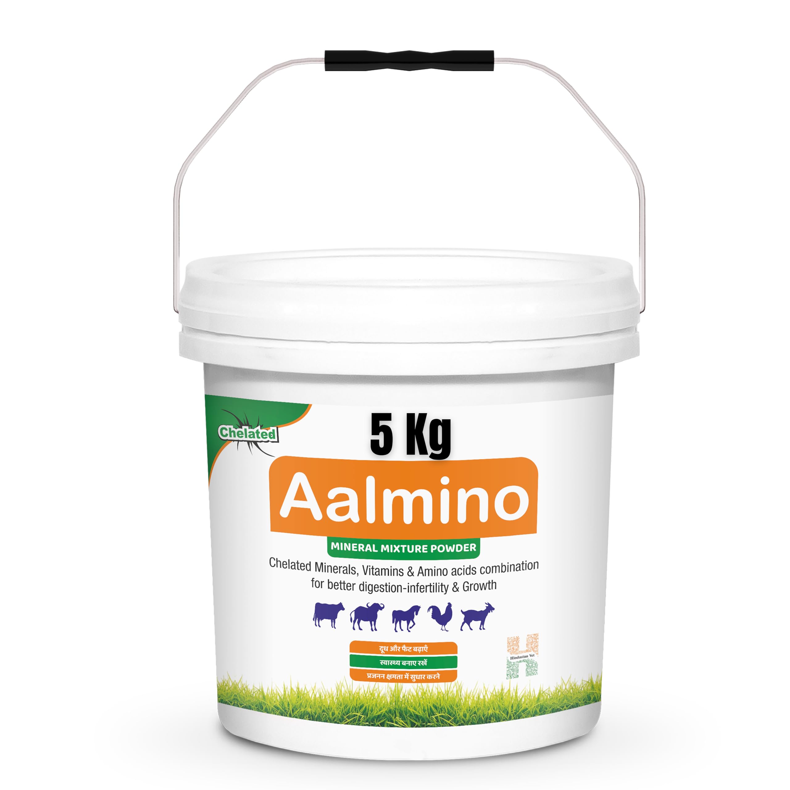 Aalmino Chelated Mineral Mixture for Cow| Buffalo| Sheep| Goat| Horse| Poultry Pet Health Supplements (5KG - Bucket)-image-6