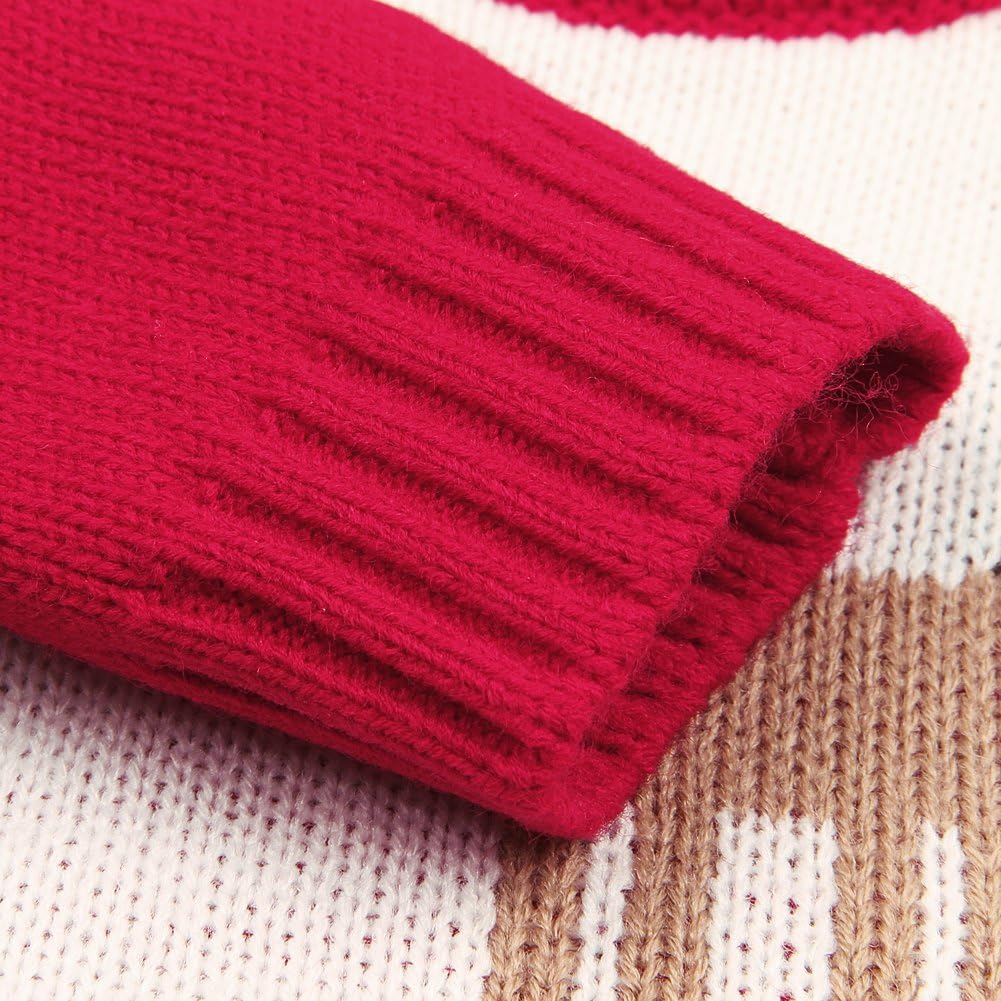 mimixiong Baby Christmas Sweater Toddler Reindeer Outfit Red Clothes: Clothing, Shoes & Jewelry