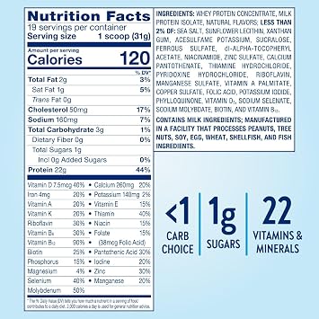 Glucerna Hunger Smart Diabetes Care Powder, Classic Vanilla, Diabetic Snack Replacement to Support Blood Sugar Management, 22g Protein, 130 Calories, 22.3 Oz, 2 Pack