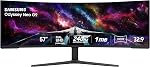 Moniteur de jeu incurvé SAMSUNG Odyssey Neo G9 DUHD VA de 57 po 240Hz 1ms HDR 1000 Quantum mini-LED Freesync DP, HDMI + USB - (LS57CG952NNXZA) [Version Canada] | 9, Quantum Mini-LED, DP 2.1 et HDMI 2.1, HDR1000, Freesync Premium Pro